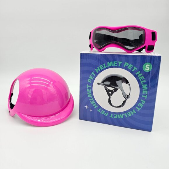 Dog Helmet and Goggles for Small Dogs - UV Protection Doggy Sunglasses Dog Glass - Picture 4 of 15
